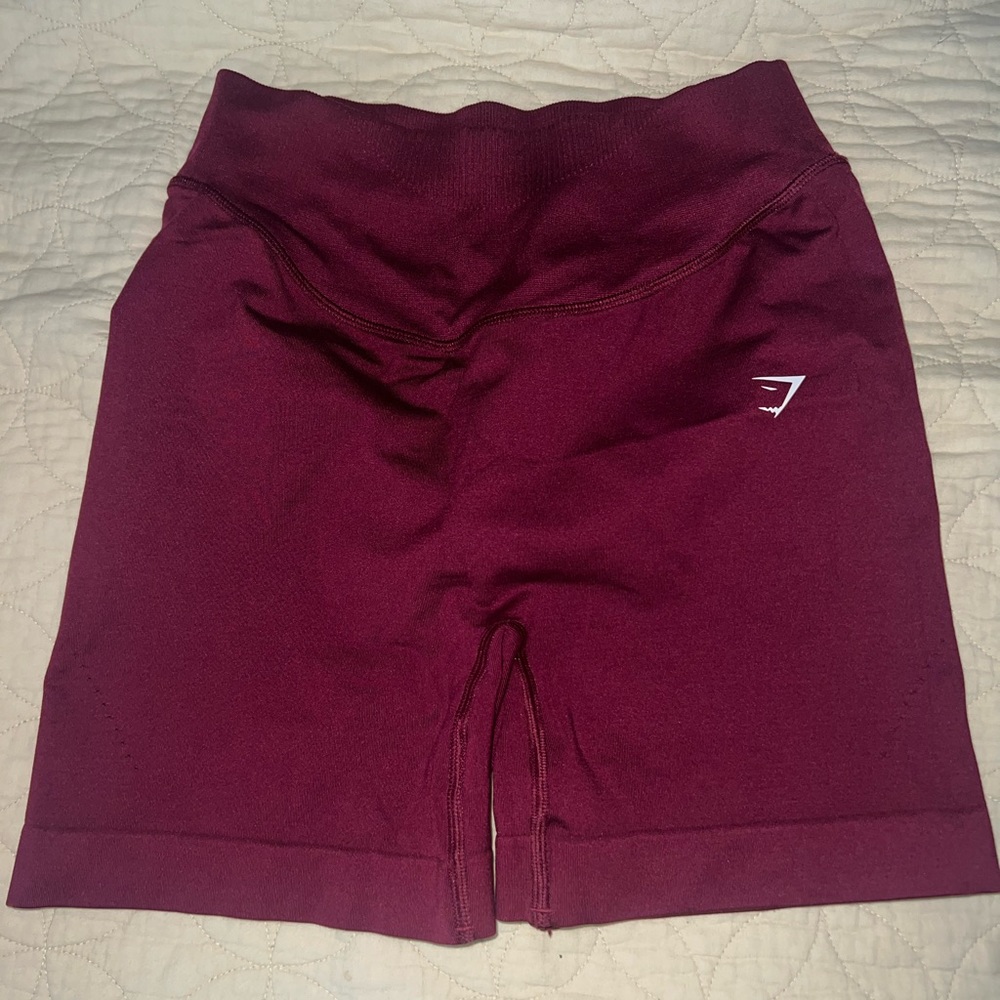 Gymshark Women's Maroon Bike Shorts